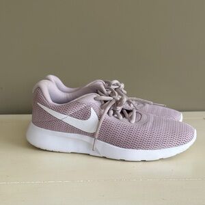 Nike Women's Light Pink and White Sneakers